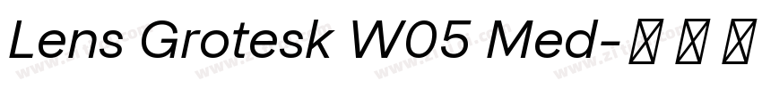 Lens Grotesk W05 Med字体转换